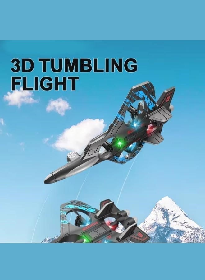 YJS RC Aeroplane 2.4GHz Remote Control Quadcopter Floating Fighter Plane  RTF Airplane Toy With Colored Lights And USB Charging  Ideal For Beginners  Kids  And Adults - Image 5