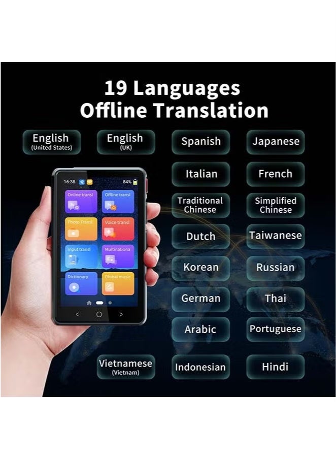 Generic P40 Language Translator Device, Supports 134 Languages, 4" HD Screen, Multifunctional Translator No WiFi Needed, Suitable for Business/Travel/Learning.(Black)  - Image 4
