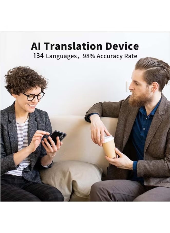 Generic P40 Language Translator Device, Supports 134 Languages, 4" HD Screen, Multifunctional Translator No WiFi Needed, Suitable for Business/Travel/Learning.(Black)  - Image 3