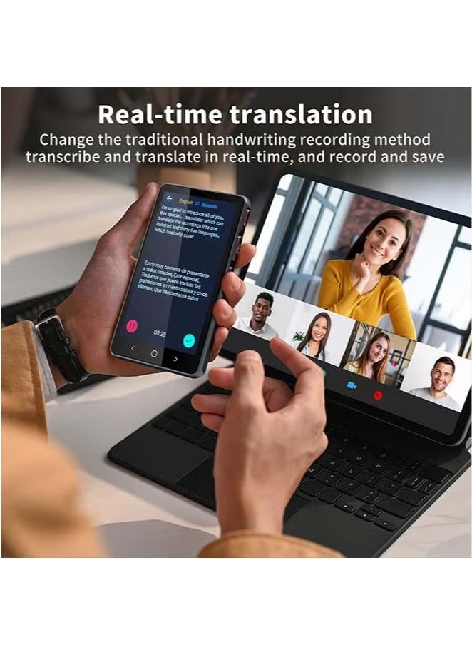 Generic P40 Language Translator Device, Supports 134 Languages, 4" HD Screen, Multifunctional Translator No WiFi Needed, Suitable for Business/Travel/Learning.(Black)  - Image 5