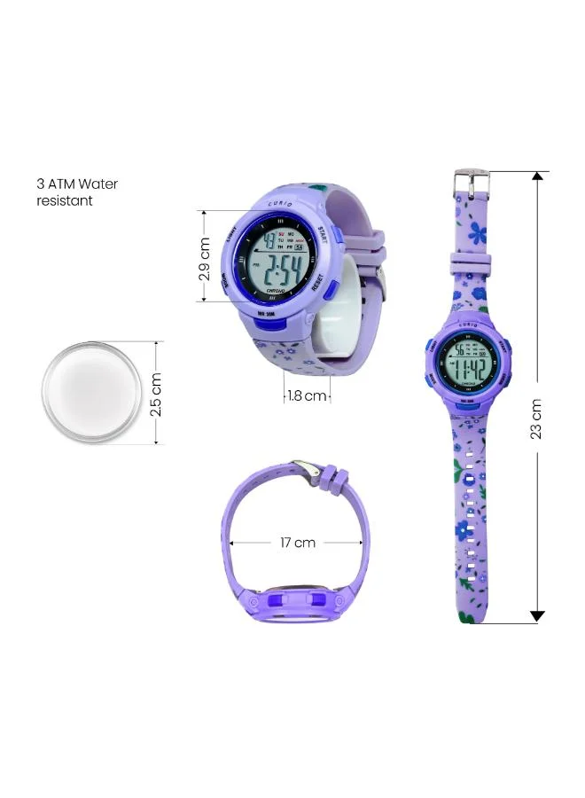 Curio Purple Kids's Plastic Digital Watch CU-8217LK-11 - 41 mm  | Best Price UAE