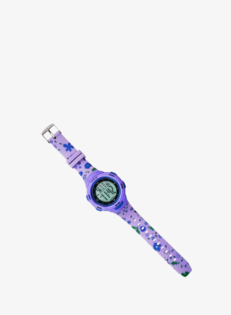 Curio Purple Kids's Plastic Digital Watch CU-8217LK-11 - 41 mm  | Best Price UAE