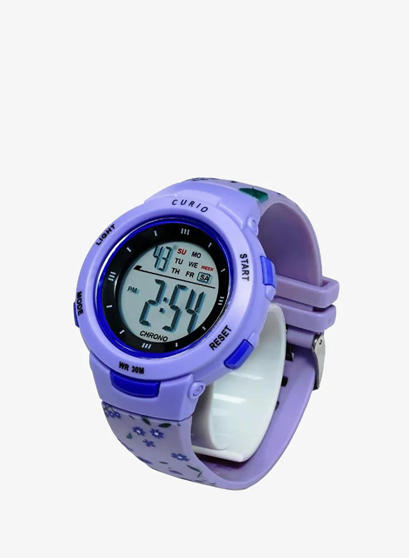 Curio Purple Kids's Plastic Digital Watch CU-8217LK-11 - 41 mm  | Best Price UAE