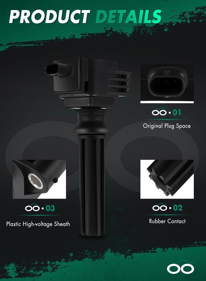 مجموعة ملفات إشعال SCITOO، مناسبة لسيارات لينكولن MKZ سعة 2.0 لتر (2013-2019)، وMKT سعة 2.0 لتر (2013-2016)، وMKC سعة 2.3 لتر/2.0 لتر (2015-2019)، ولاند روفر رينج روفر إيفوك سعة 2.0 لتر (2012-2017)، رقم القطعة UF670 GN10621. - Image 3