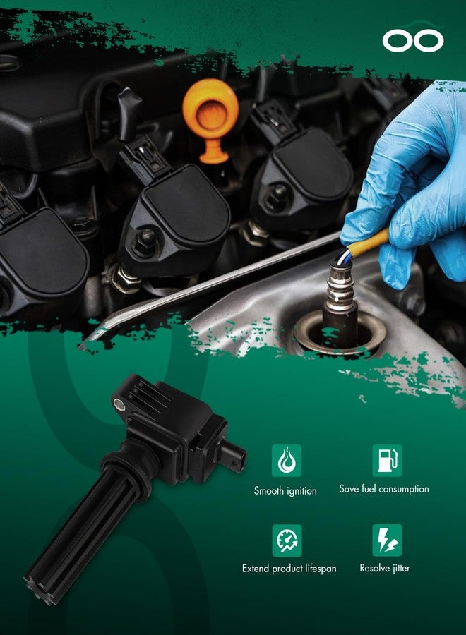 مجموعة ملفات إشعال SCITOO، مناسبة لسيارات لينكولن MKZ سعة 2.0 لتر (2013-2019)، وMKT سعة 2.0 لتر (2013-2016)، وMKC سعة 2.3 لتر/2.0 لتر (2015-2019)، ولاند روفر رينج روفر إيفوك سعة 2.0 لتر (2012-2017)، رقم القطعة UF670 GN10621. - Image 4