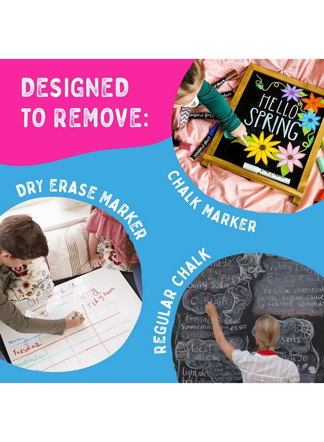 Chalkola Natural Chalkboard Cleaner Spray & Eraser Kit For Liquid Chalk Markers - Suitable For Whiteboard, Blackboard And Dry Erase Boards - Comes With White Chalk Pen  - Image 5