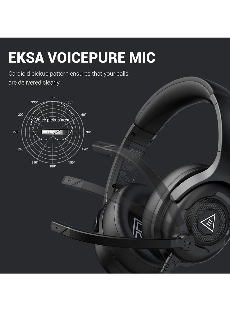 EKSA E4 Wired Headset Gamer 3.5mm Stereo Gaming Headphones with Microphone Superlight Over-ear Earphones for PC/PS4/PS5/Xbox - Image 5