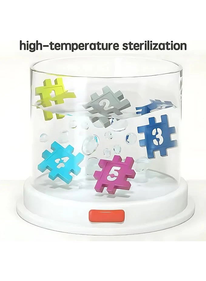 مايفن مجموعة مكعبات تركيب تعليمية للأطفال – طقم بناء ملوّن مع عجلات وعلبة حمل (200 قطعة) - Image 5