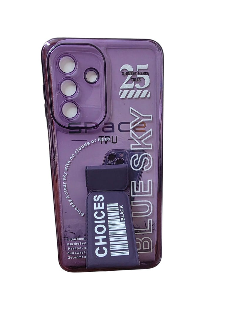 Blue Sky Premium Silicon Case Cover for Samsung A17 With kickstand multicolor - Image 1