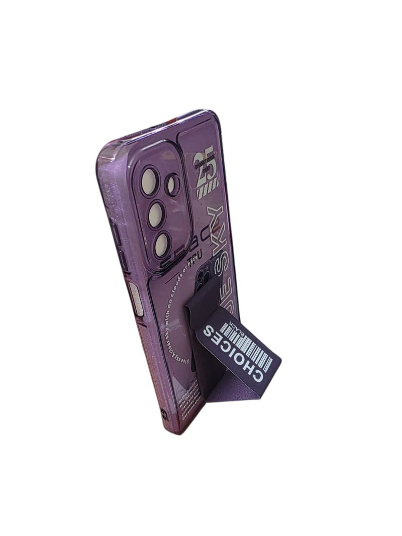 Blue Sky Premium Silicon Case Cover for Samsung A17 With kickstand multicolor - Image 2