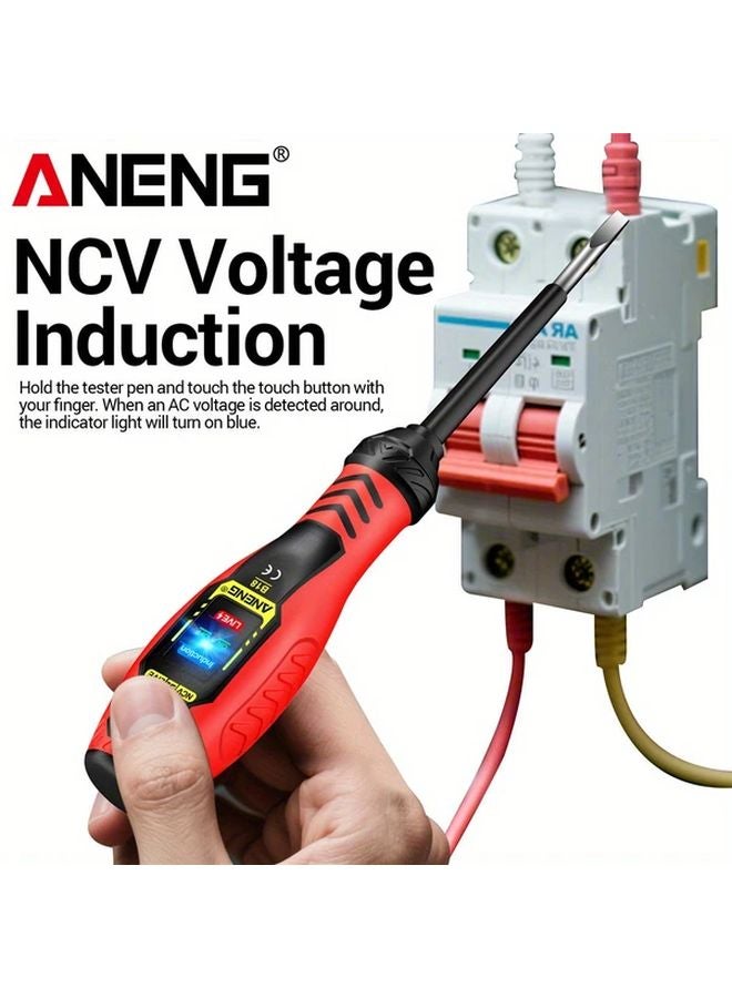 ANENG Non Contact Voltage Tester 18 Cross Yellow AC 450V Insulation Buzzing Alarm - Image 5