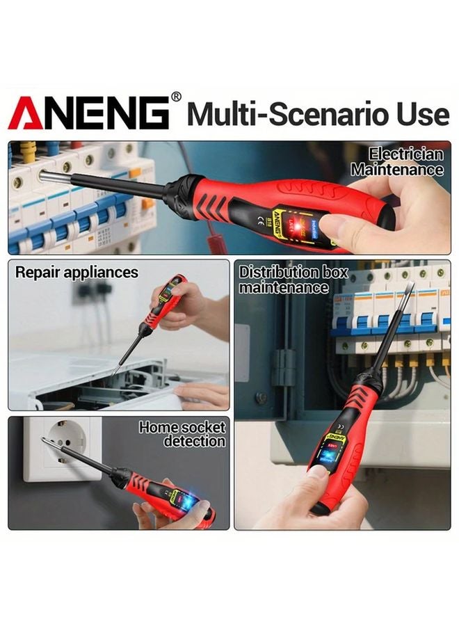 ANENG Non Contact Voltage Tester 18 Cross Yellow AC 450V Insulation Buzzing Alarm - Image 3
