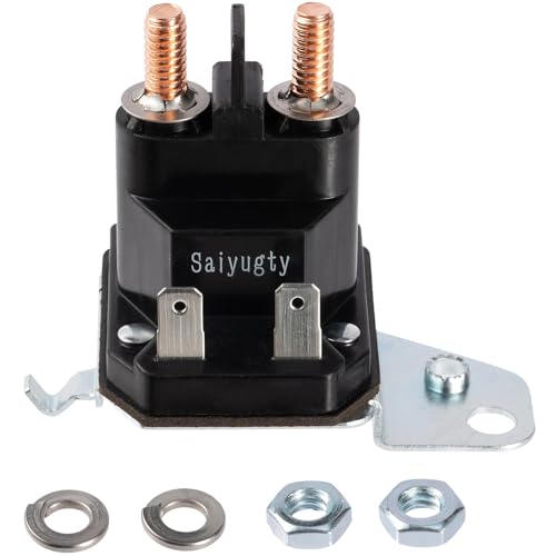 Saiyugty 725-06153A 725-06153 Starter Solenoid Relay for Riding Lawn Mower Compatible with Cub Cadet XT1 XT2 Enduro RZT LT1 ZT1 ZT2 MTD Troy Bilt Yard Man Husky Yard Machines Craftsman Zero Turn - Image 1