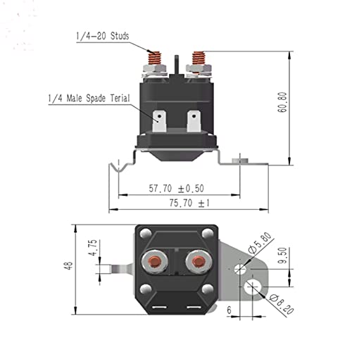 Saiyugty 725-06153A 725-06153 Starter Solenoid Relay for Riding Lawn Mower Compatible with Cub Cadet XT1 XT2 Enduro RZT LT1 ZT1 ZT2 MTD Troy Bilt Yard Man Husky Yard Machines Craftsman Zero Turn - Image 3