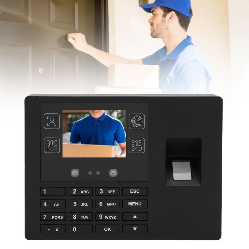 Clock In Clock Out Machine 2.8 Inch Biometric Time Recorder Multifunction For Business Office - Image 5