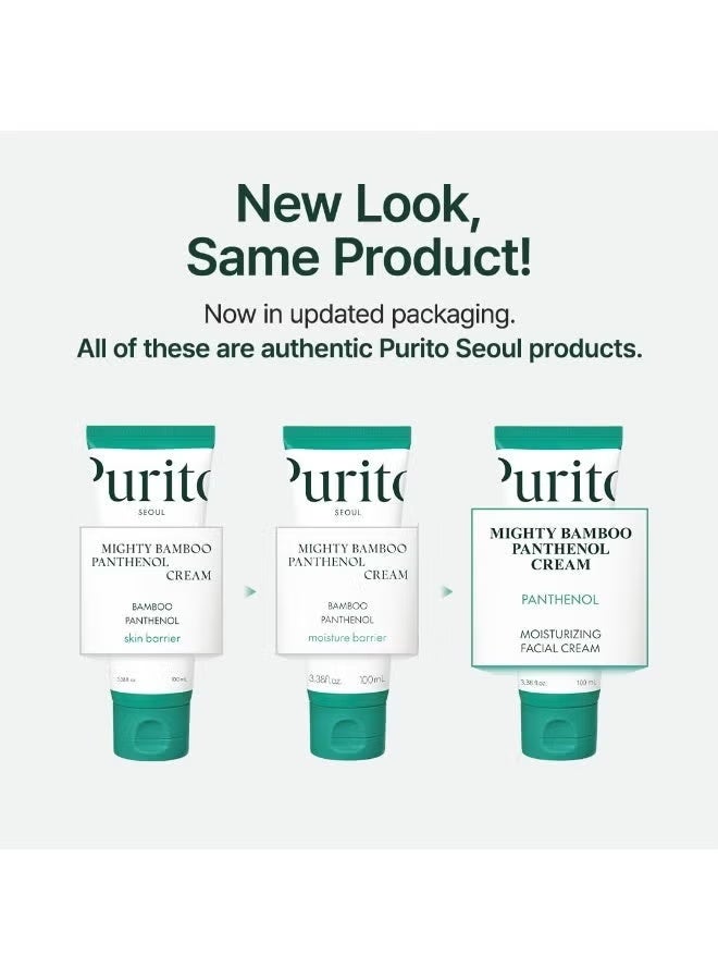 PURITO Mighty Bamboo Panthenol Cream, Glow Cream, Skin Barrier Repair, for All Skin Types, Daily Face Moisturizer, Glass skin, Vegan, Korean Skin Care 3.38fl.oz / 100ml - Image 3