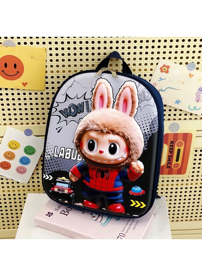 LABUBU New Children's Backpack Labubu Kindergarten Hard Shell Bag EVA Boys and Girls School Bag Large Capacity Backpack 30*25*7 CM - Image 1