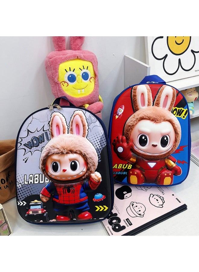 LABUBU New Children's Backpack Labubu Kindergarten Hard Shell Bag EVA Boys and Girls School Bag Large Capacity Backpack 30*25*7 CM - Image 2