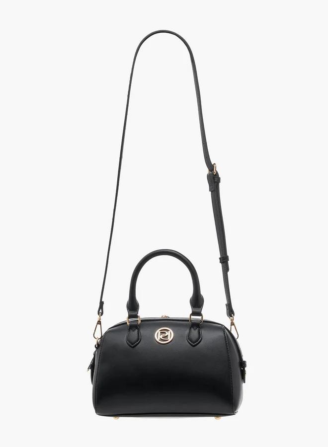 Paprika Logo Accent Tote Bag with Detachable Strap and Zip Closure