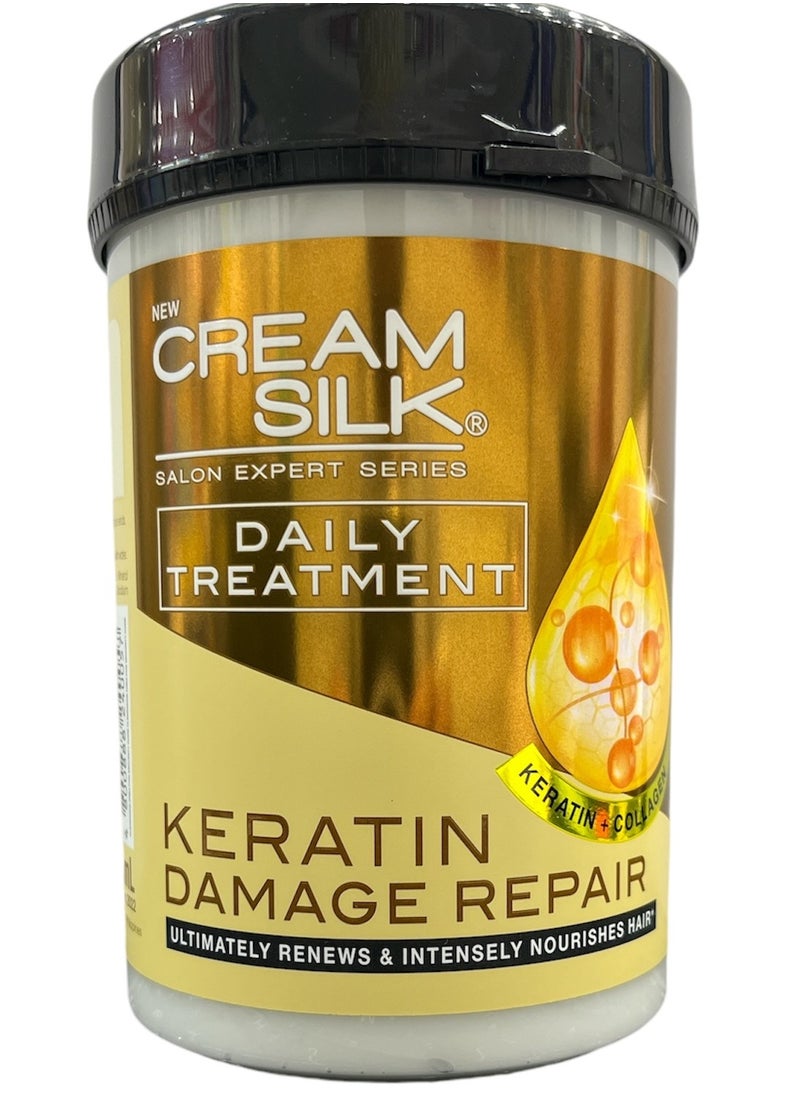 Cream Silk - CREAM SILK DAILY TREATMENT KERATIN DAMAGE REPAIR 650ml - Image 1