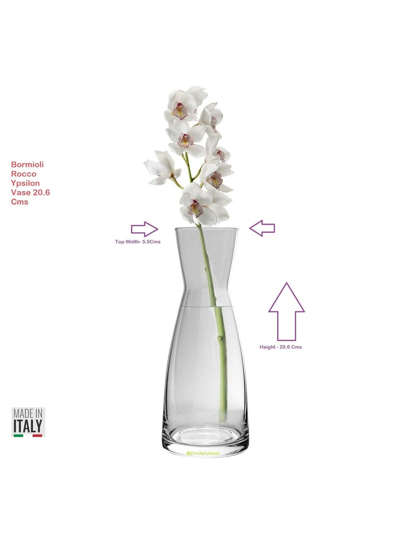 Bormioli Rocco Bormioli Rocco Glass Vase 20.6 Cms 1 Pc, Ypsilon Caraffa Transparent  - Image 4