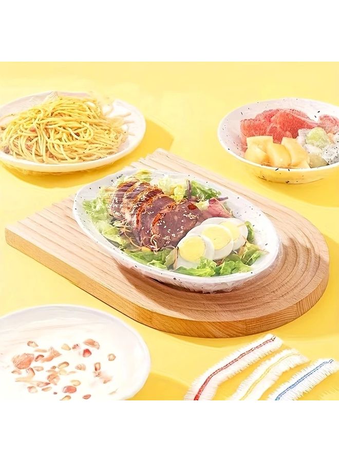 Premium Quality Elastic Food Storage Lids Reusable Stretchable Bowl Covers For Freshness Multi Purpose Bpa Free Food Contact Safe Various Sizes For Pots Bowls Cups 100 Pieces Container Set - Image 5