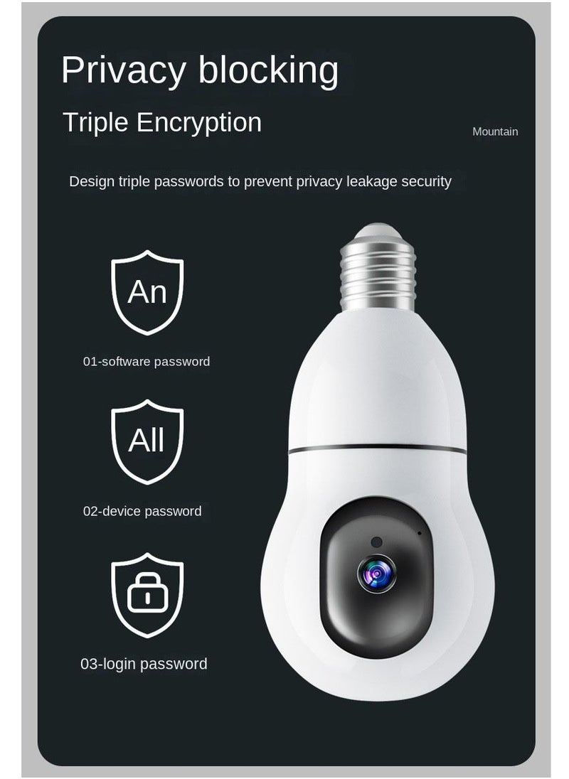 Crony - Y25-1080P light bulb IP Camera dual frequency 2.4g 5g network two-way voice automatic tracking - Image 1