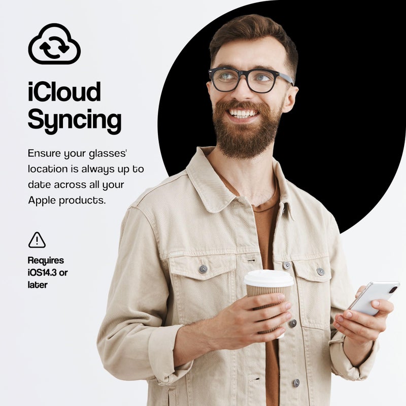 ORBIT x نظارات - ابحث عن نظاراتك وApple Find My (لنظام iOS فقط)، متتبع النظارات - غير مدعوم على Android - Image 3