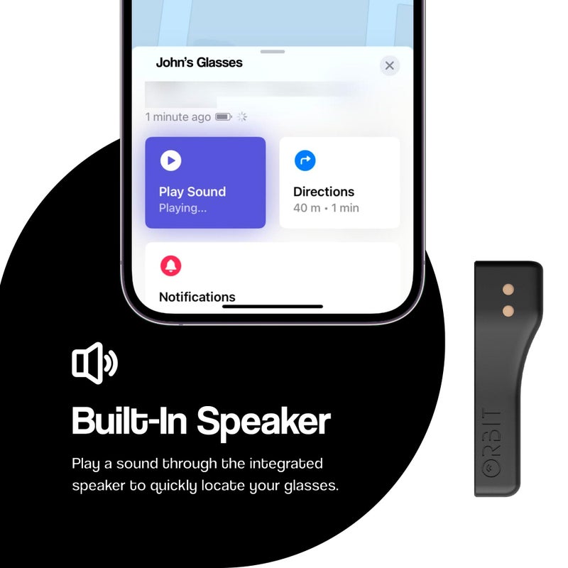 ORBIT x نظارات - ابحث عن نظاراتك وApple Find My (لنظام iOS فقط)، متتبع النظارات - غير مدعوم على Android - Image 5
