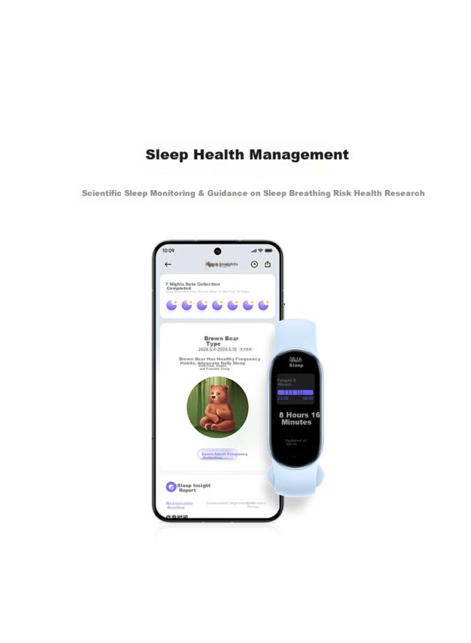 Millet Xiaomi Mi Smart Band 9 Nfc Edition Silver High-precision Sports Health Tracker Sleep Management Heart Rate Blood Oxygen Monitoring Fitness Bracelet Anniversary Wedding Gift - Image 4