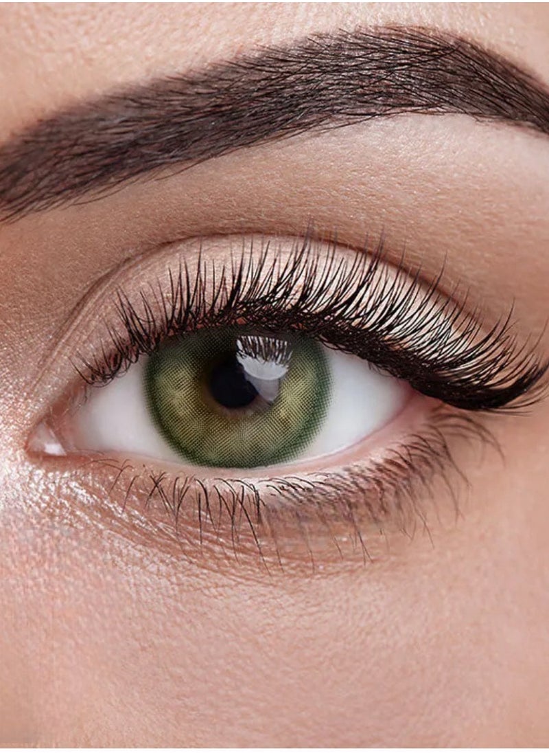Unibling Sorayama Green Yearly Colored Contact Lenses ,Unisex Cosmetic Contact Lenses, Enlargement Collection, Light Green, With CaseSorayama Green Yearly Colored Contact Lenses  - Image 3
