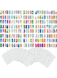 Custom Body Art Airbrush Nail Stencils - Design Series Set # 8 Includes 20 Individual Nail Templates with 16 Designs Each for a Total of 320 Designs of Series #8 