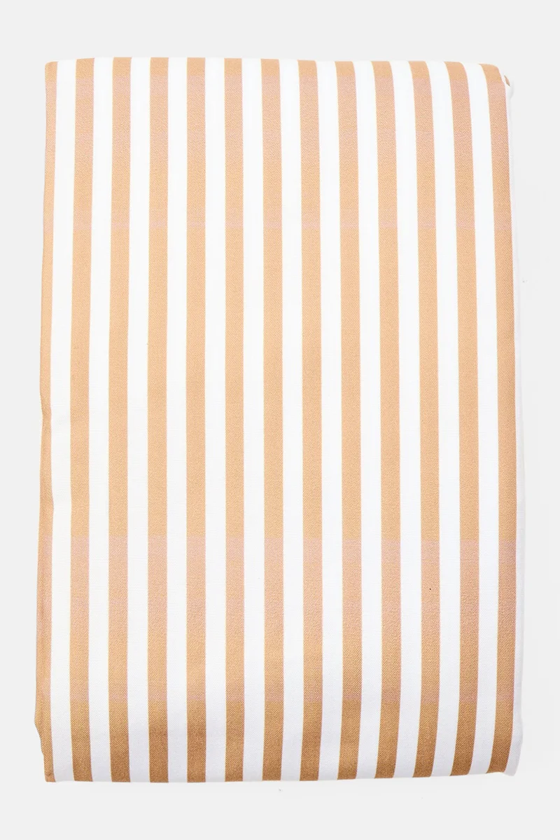 Muy Mucho Bath Curtain With 12 Pcs Rings 180 x 200 cm, Brown