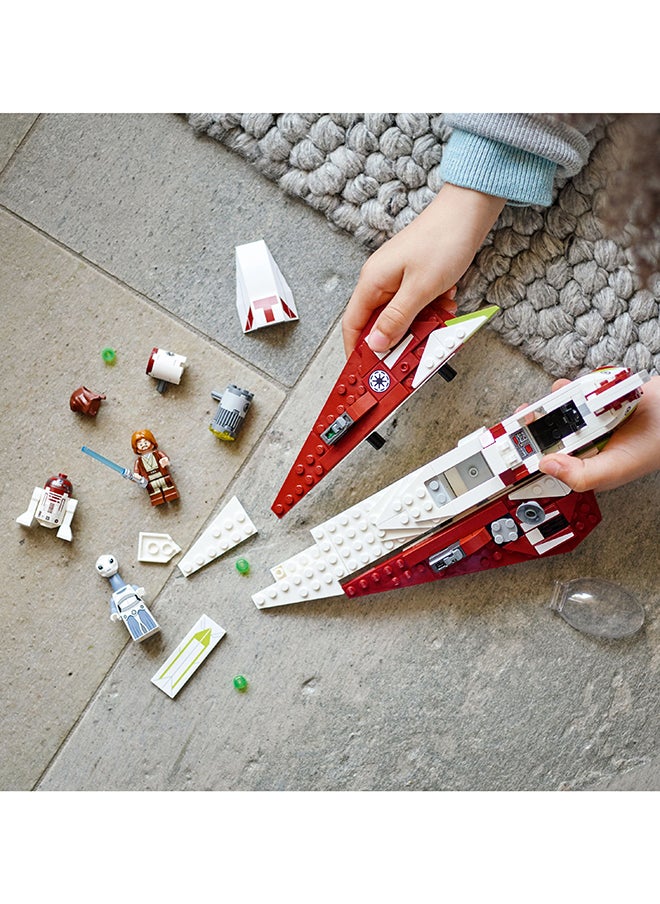LEGO Star Wars Obi-Wan Kenobi’s Jedi Starfighter, Buildable Toy for 7 Plus Year Old Boys & Girls, with Taun We Minifigure, Droid Figure and Lightsaber, Attack of the Clones Set, Gift Idea 75333 (282 pieces)  - Image 3