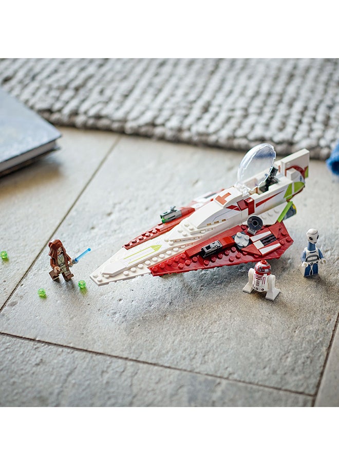 LEGO Star Wars Obi-Wan Kenobi’s Jedi Starfighter, Buildable Toy for 7 Plus Year Old Boys & Girls, with Taun We Minifigure, Droid Figure and Lightsaber, Attack of the Clones Set, Gift Idea 75333 (282 pieces)  - Image 4