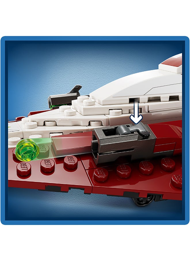 LEGO Star Wars Obi-Wan Kenobi’s Jedi Starfighter, Buildable Toy for 7 Plus Year Old Boys & Girls, with Taun We Minifigure, Droid Figure and Lightsaber, Attack of the Clones Set, Gift Idea 75333 (282 pieces)  - Image 5