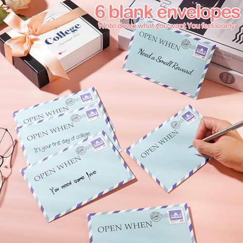 AYGXU College graduation gifts card book-Care Package for graduates,Graduation gifts 2026,26pcs open when envelopes,college survival gift card book,Personalized Gift for Student, Cash Money Holder, blue - Image 5