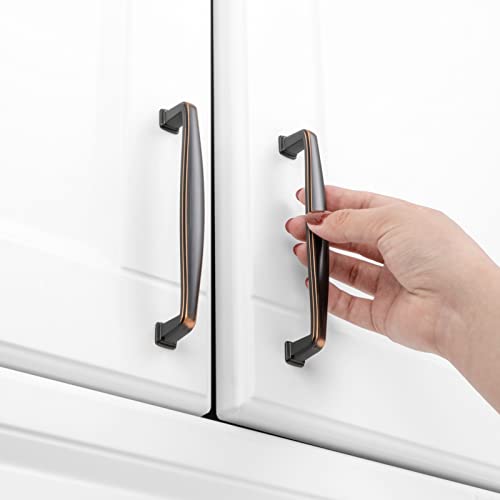 KOOFIZO 10 Pack 5 Inch Oil Rubbed Bronze Kitchen Cabinet Pulls Rubbed Bronze Cabinet Handles Bronze Cabinet Hardware for Kitchen Cabinets 1817 Drawer Dresser Cupboard Bedroom - Image 4