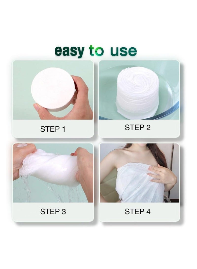 Travel Towel Set, Disposable & Reusable Towel Set - Pack of 6, Including 2PCS 55" x 28" Bath and 4 PCS 22" x 11" Face Towels for Hotel Camping Sports Hiking Beach Swim Vacation - Image 3
