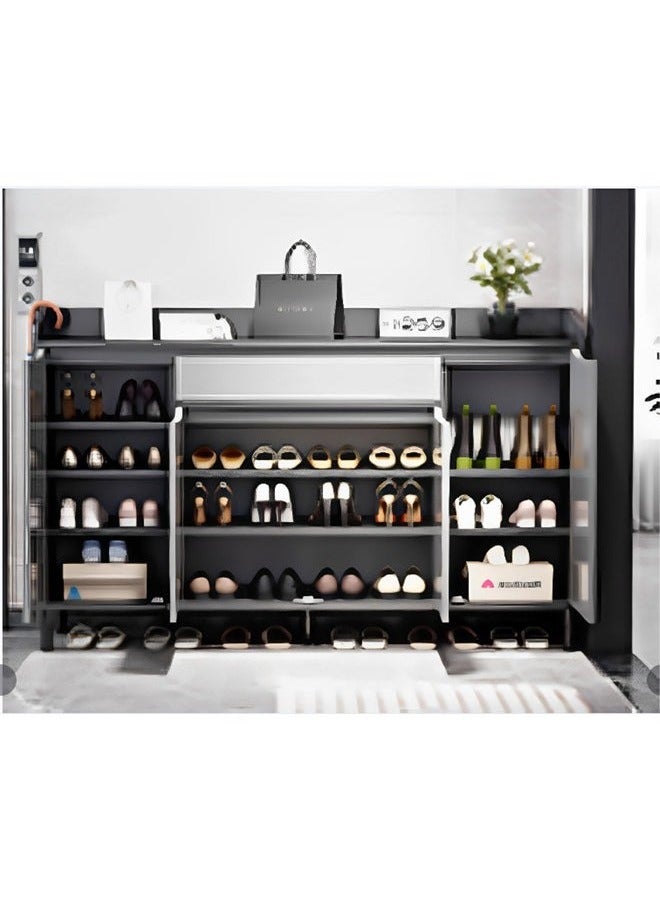 إن كي أكس خزانة أحذية فاخرة متعددة الوظائف للمدخل وأدراج تخزين 140 سم - Image 2
