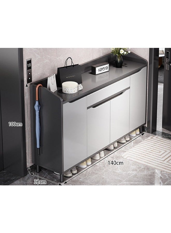 إن كي أكس خزانة أحذية فاخرة متعددة الوظائف للمدخل وأدراج تخزين 140 سم - Image 3