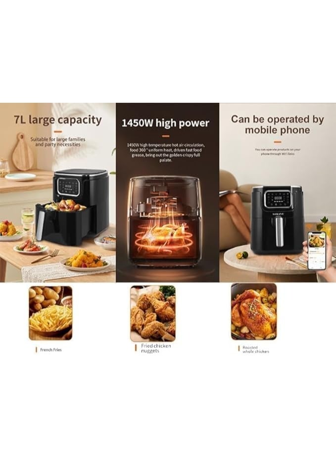 Sokany 7L 1450W Digital Air Fryer SK-ZG-8041 - Image 3