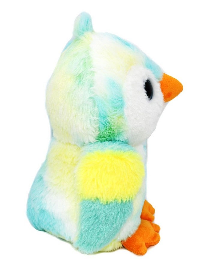 Mirada Plush Stuffed Animal 28Cm Glitter Eye Parrot - Tie Dye Green - Image 1
