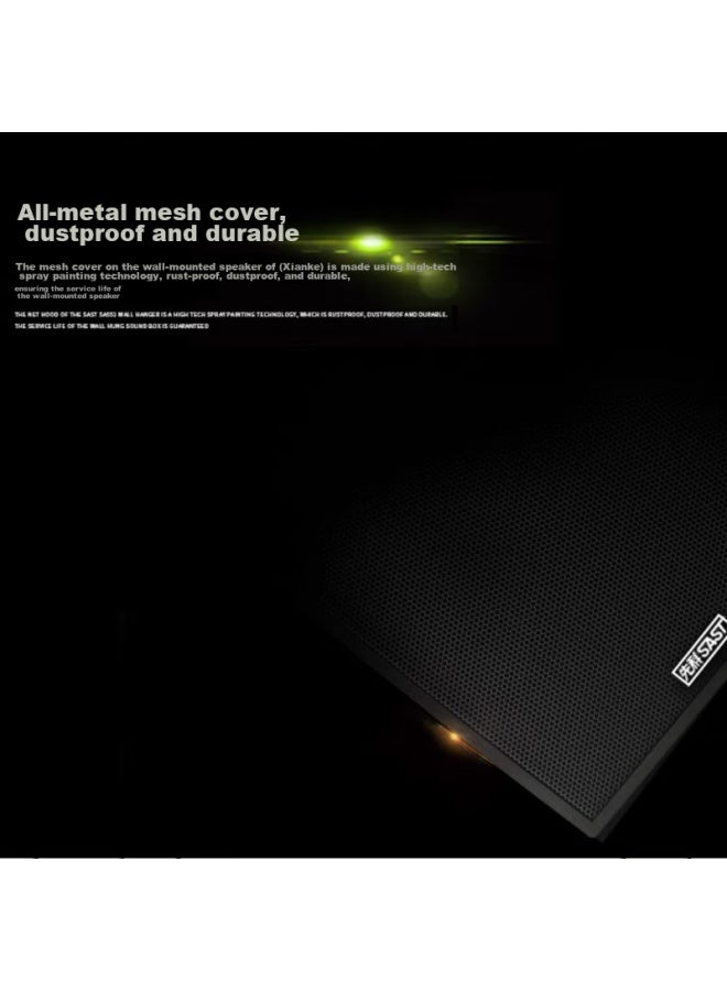 SAST Sast Dw70 Constant Voltage Wall-Mounted Speaker 30W For Meetings, Shops, Commercial Projects, Passive Conference, Dance Rooms, Home Use, Background Music, Public Address System Speaker, Black - Image 4