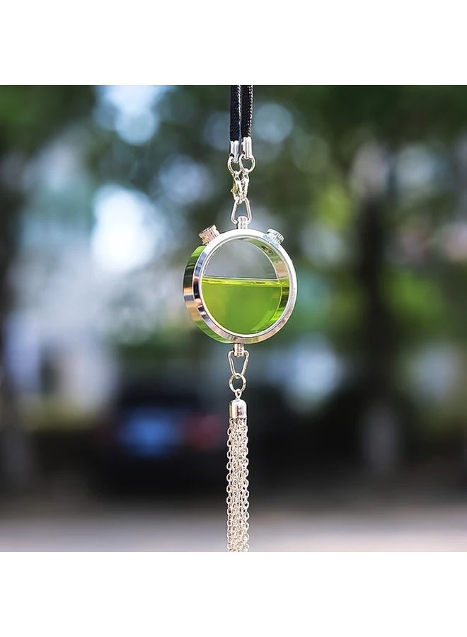 Stainless Steel Car Air Freshener Pendant Empty Aromatherapy Diffuser Bottle - Image 4