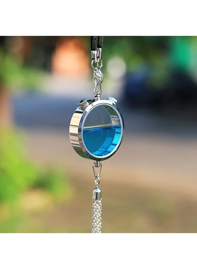 Stainless Steel Car Air Freshener Pendant Empty Aromatherapy Diffuser Bottle - Image 3