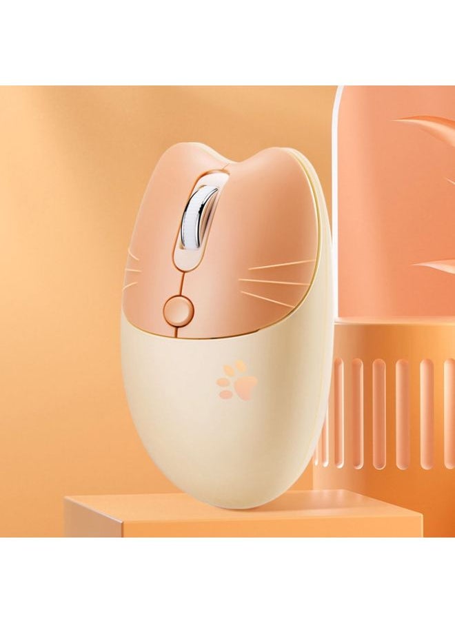BURAQ - M3 3 Keys Cute Silent Laptop Wireless Mouse, Spec: Bluetooth Wireless Version (Pink) - Image 1