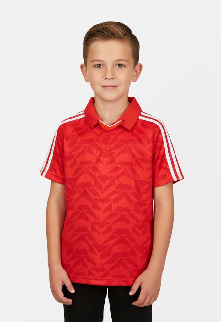 Adidas Kids Boy Short Sleeve Outdoor T-Shirt, Red - Image 1