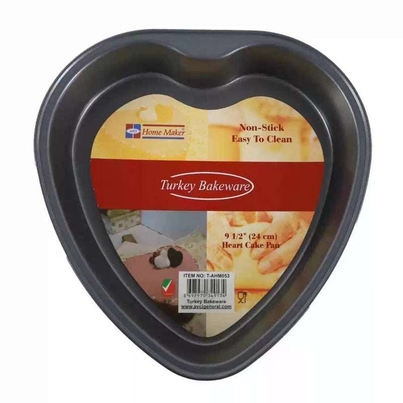 Home Maker AVCI Non-Stick Easy to Clean-Heart Shape Cake Pan-24cm - Image 1