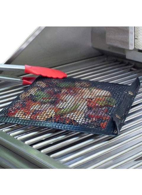 Non Stick Mesh Barbecue Grilling Bag Basket Grill BBQ Tools Net Mat Meat Picnic